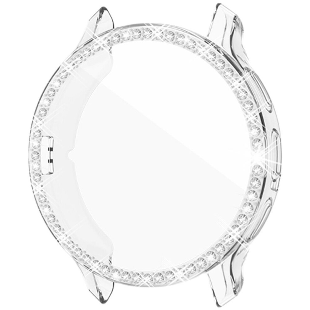 (transparent, 3S) Tpu Watch Cover Imitation Diamond Protective Case For Garmin Venu 3/3s Smartwatch Unisex Electroplated Soft Shell