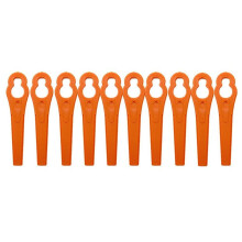 (orange, 10pcs) 200/100/50/10 Pcs/pack Cutter Blade Grass Trimmer Knife Garden Tool Parts Plastic Cutter Blades For Grass Trimmer Brushcutter Replacement Part