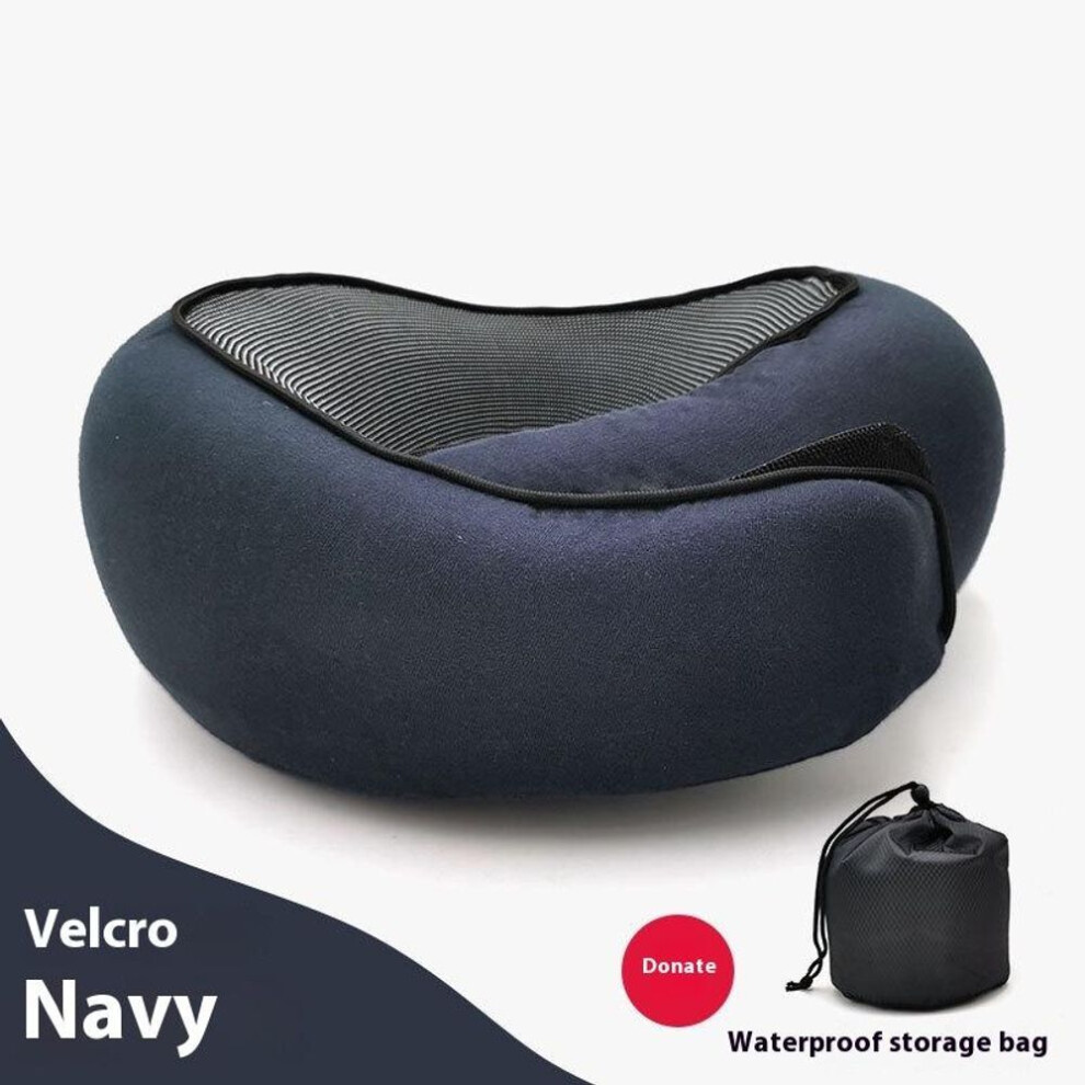 (navy blue) Wander Plus Travel Pillow Flyhugz Soft Airplane Airplanes Memory Foam Neck Pillow 360 Travel Neck Pillows