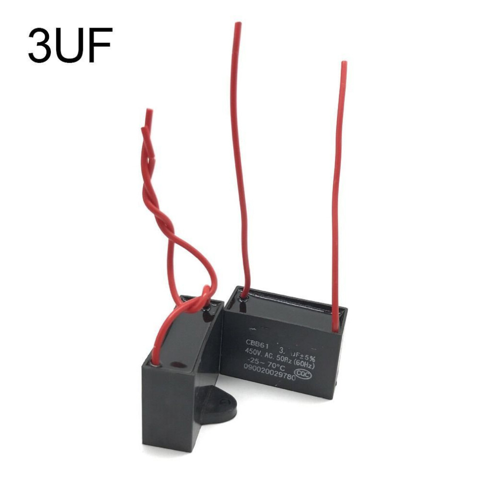 (3UF) Cbb61 Capacitor 450v Fan Capacitor Durable Start Capacitor