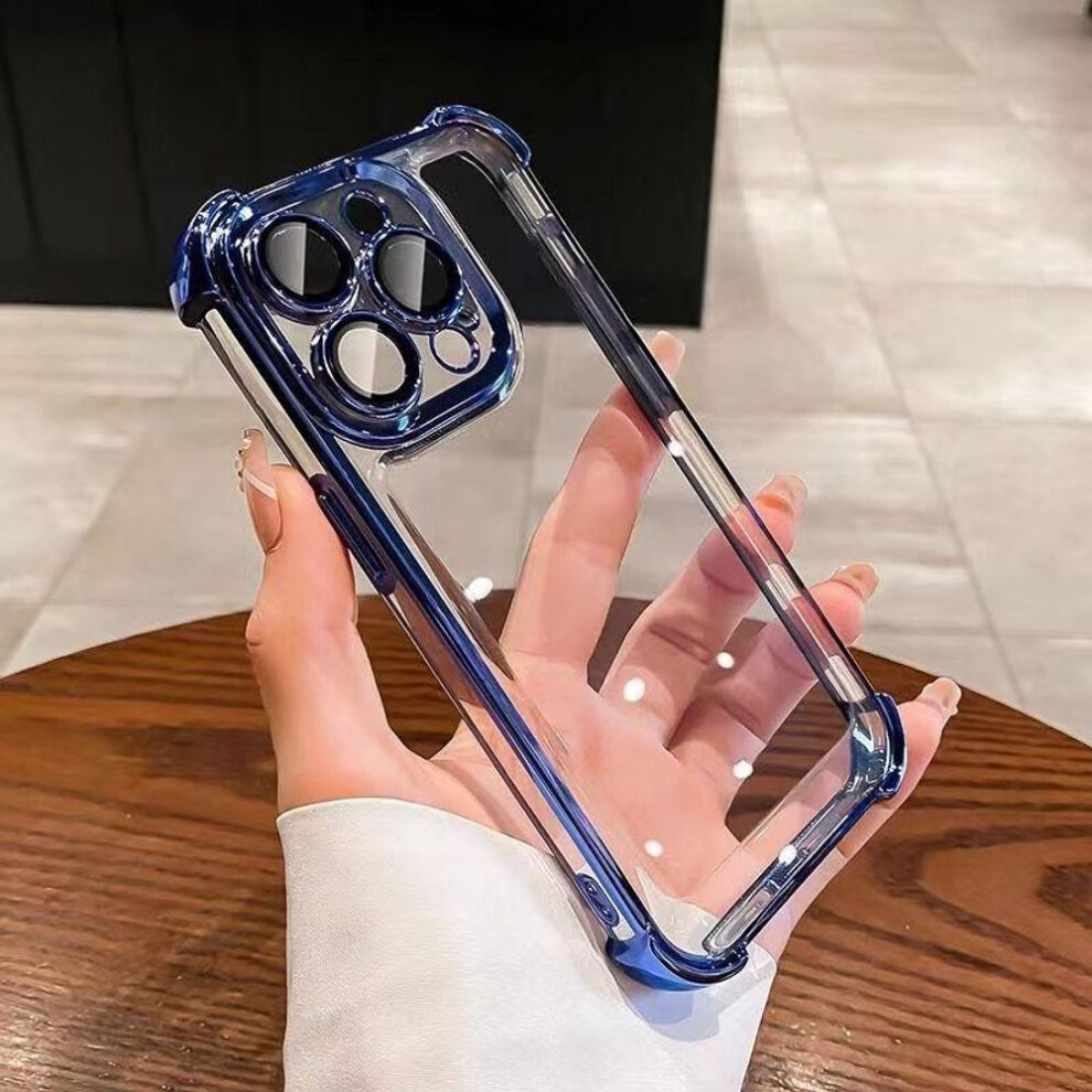 (blue, Redmi Note 10 Pro 4G) For Iphone 16 15 14 13 12 Pro Max Samsung S24 S23 Plus A05 A06 A14 A15 A16 Redmi Note 13 12 Pro Transparent Full Lens Protect Shockproof Phone Case