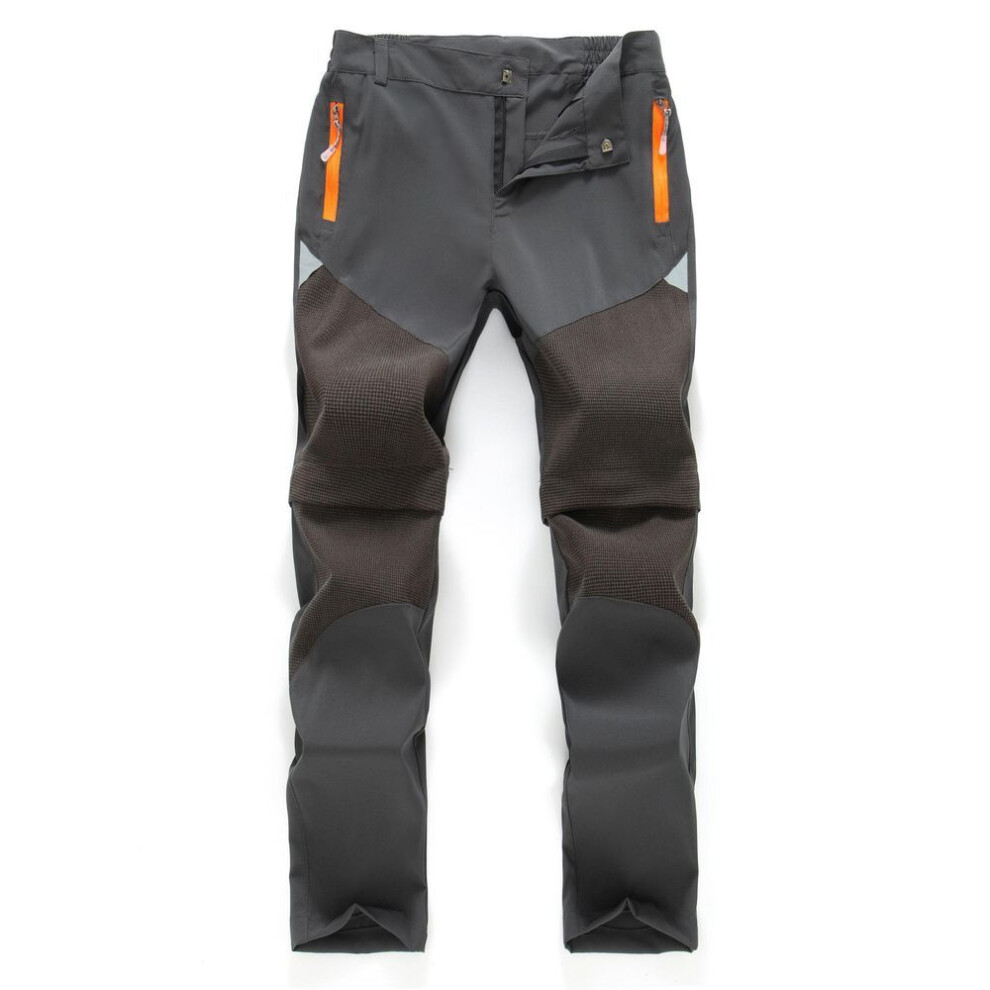 (gray, 110) Waterproof Boy Girl Kids Pants Summer Trousers Sporty Climbing Leggings Children Patchwork Soft Shell Outfits Autumn