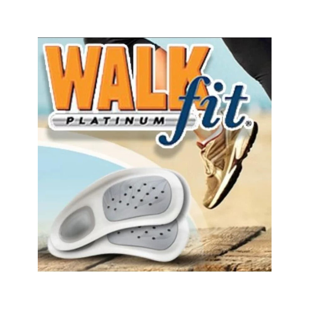 ( G(EU43-EU46)) Walkfit Orthotics Platinum Flat Foot Insole Orthopedic Insole As Tv Seen On