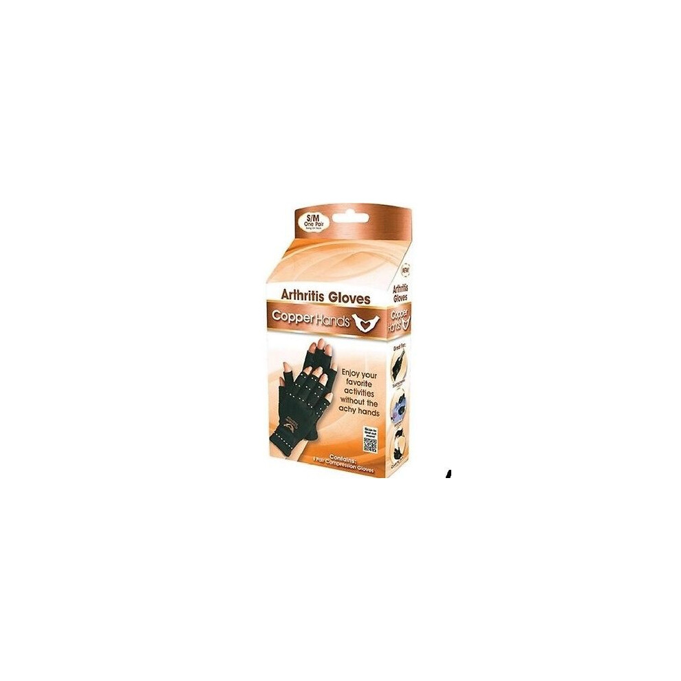 Copper Hands Arthritis Gloves As Seen On Tv Therapeutic Compression With Box