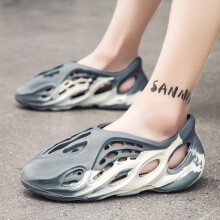 (grey, 42) Summer Camouflage Hole Shoes Men Couple Outdoor Roman Sandals Men Beach Shoes