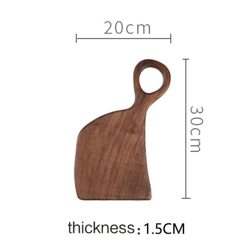 (as the picture, S) Black Walnut Solid Chopping Boards Wood Tray Pizza Board Cutting Board Kitchen Baking Utensils Bread Fruit Sticky Board