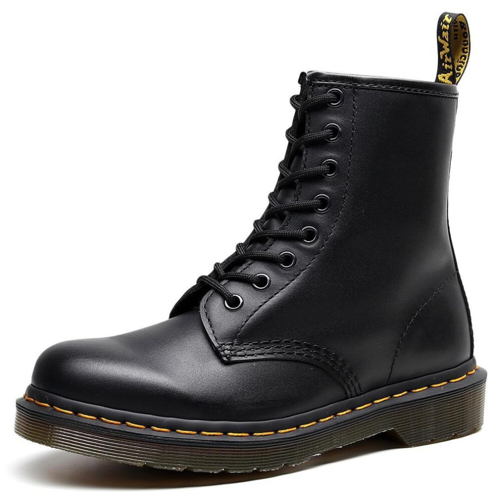 (black, 38) Classic Retro Men's And Women's Boots, Couple Soft Leather British Leather Short Boots