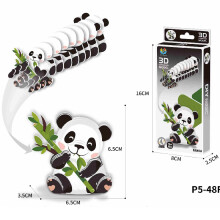 (Panda) 3d Animal Dinosaur Model Craft Kit Diy Paper Jigsaw Puzzle Kid Educational Toy