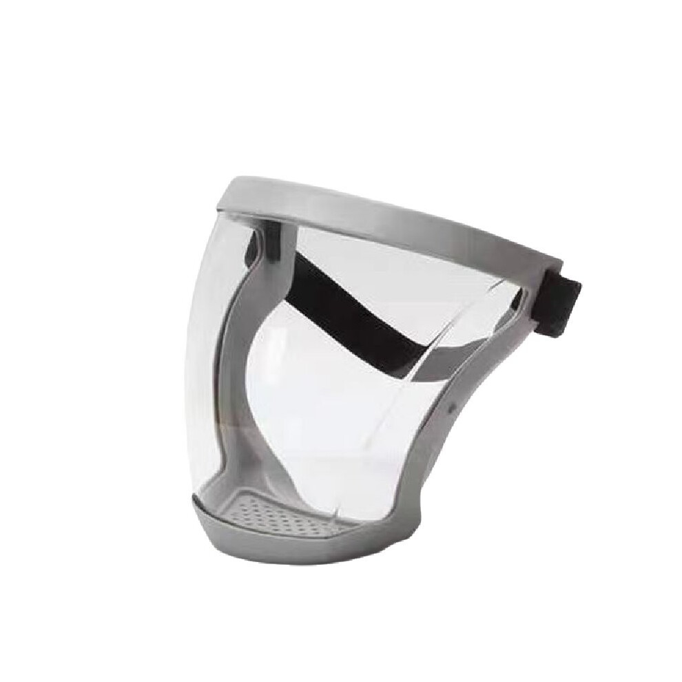 (Gray) Fog Anti Full Face Shield Super Protective Head Cover Mask Safety Transparent