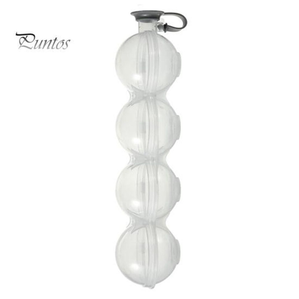 (as the picture, 1pc) Ice Ball Maker 4 Hole Round Ice Cube Mold Easy Fill Release Ice Sphere Maker With Silicone Cover For Whiskey Cocktails