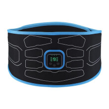 Smart Ems Abdominal Trainer Muscle Stimulator Toner Fitness Vibration Waist Belt Body Slimming Belt Electric Weight Loss Unisex