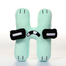 (H) Alphabet Lore Plush Toys 26 Letters Animal Plushie Education Doll For Kids Adults Halloween Christmas Gift