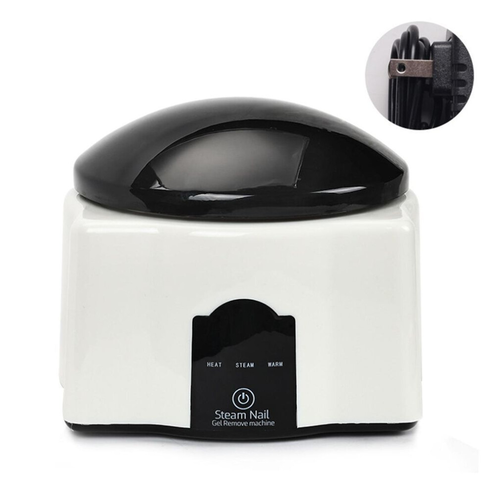 (as the picture, US) Nail Polish Remover Machine 36w Steam Off Gel Nail Remover Machine Automatic Electric Steam Gel Uv Nail Polish Remover