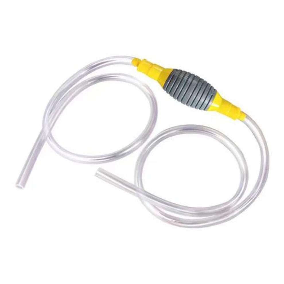 (as the picture, 2M) Portable Manual Fuel Transfer Pump With Flexible Hose Easy To Use Reusable Versatile Siphon Pump Liquid Sucker Pump