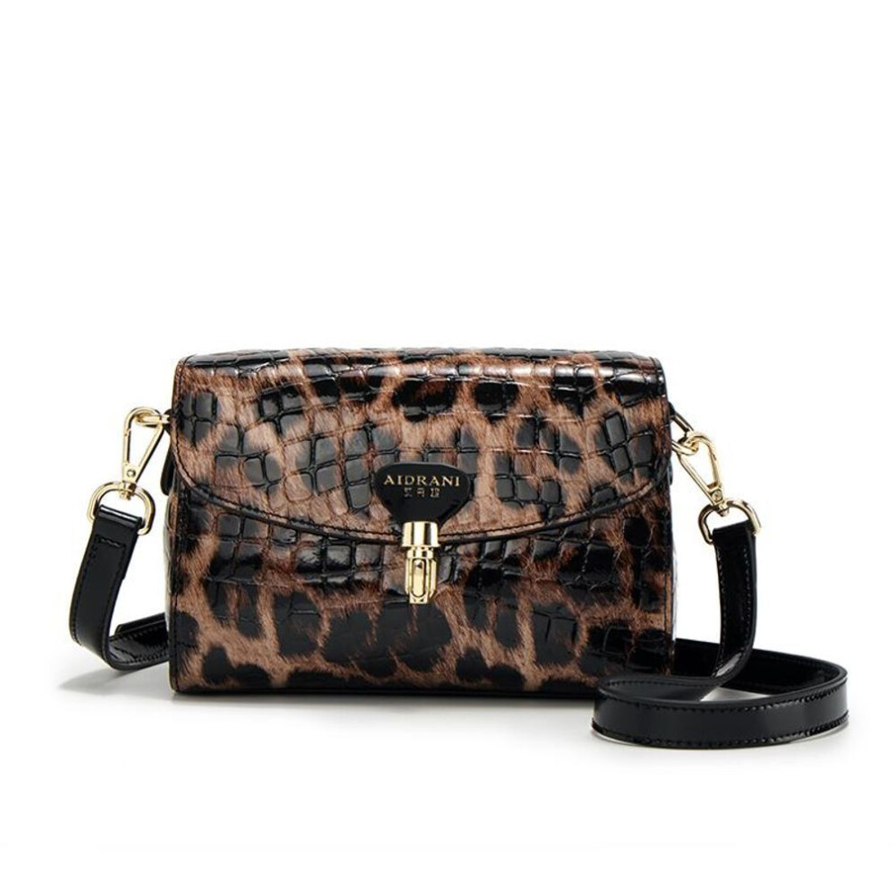 New Genuine Leather Handbags Ladies Handbags Fashion Tote Leather Shoulder Bag Women Bags Luxury Designer Leopard