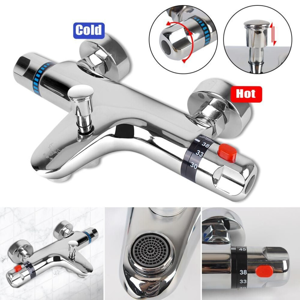 Hot And Cold Mixer T Hermostatic Tap Bathroom Tool Bathtub Faucet T Hermostatic Shower Faucet Bathroom Mixing Valve