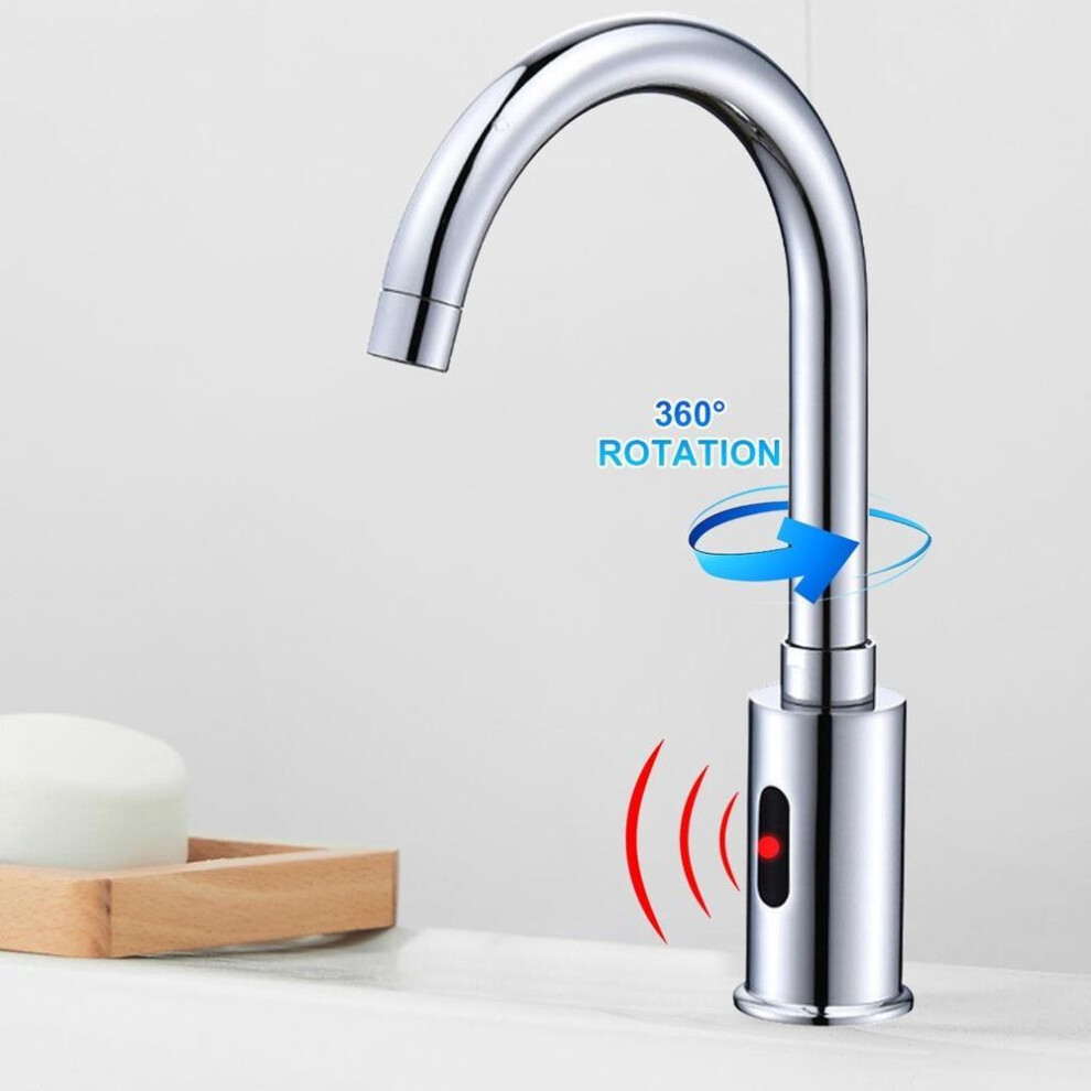 Automatic Infrared Sensor Faucet Sink Faucets Induction Water Tap Single Cold Water Deck Mounted