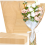 Pacote com 50 envelopes de flores para buquê, 14 x 22 polegadas, saco de papel de embrulho, frente transparente Kraft 3