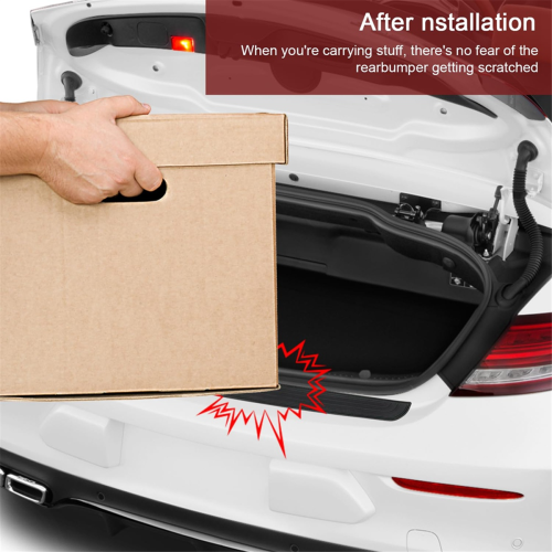 Car Rear Bumper Protector, Universal Flexible Guard Anti-Scratch Protector Strip 2