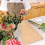 Pacote com 50 envelopes de flores para buquê, 14 x 22 polegadas, saco de papel de embrulho, frente transparente Kraft 9