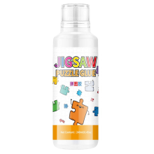 Puzzle-Kleber, 240 ml Kleber mit Schwammkopf, ungiftiger und schnell trocknender Versiegeler