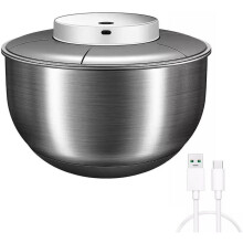Automatic Electric Salad Spinner, 5l Usb Rechargeable Lettuce Spinner Stainless Steel Salad Rotator Lettuce Washer And Spinner Dryer