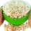 Popcorn Microwave Silicone Foldable Kitchen Easy Tools DIY Bucket Bowl Maker with Lid,Light Blue 8