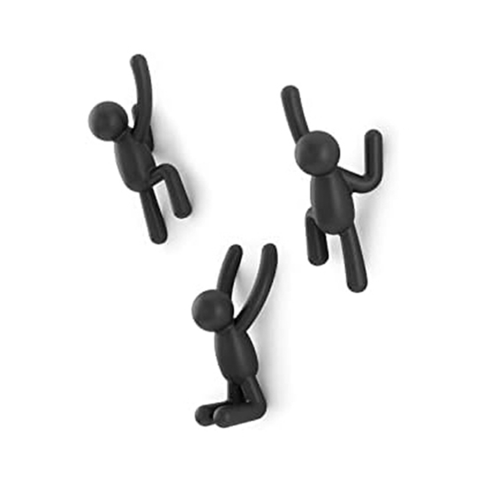 Crochet mural Partner Cartoon, porte-manteau, support monté, 3 pièces