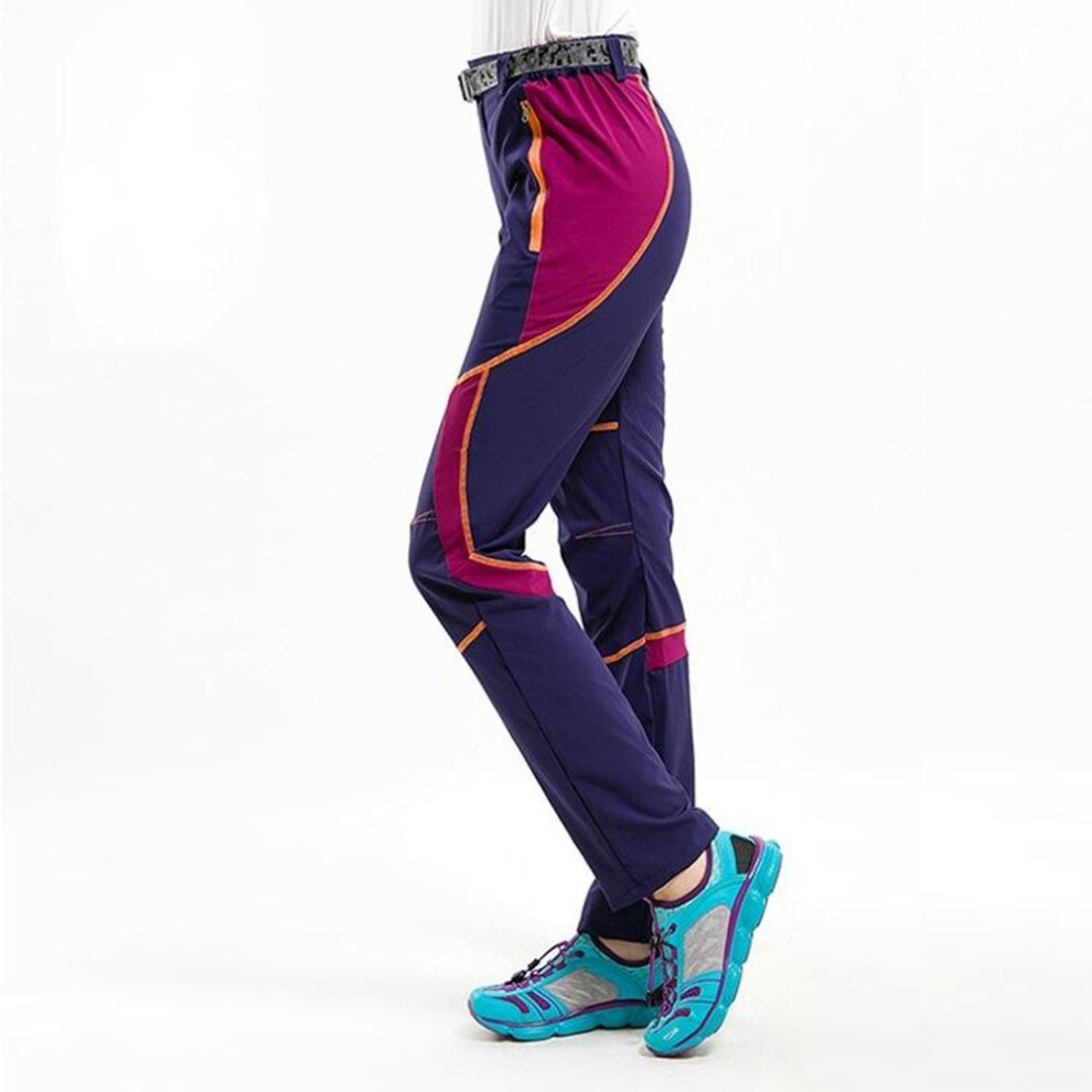 (purple, M) Women Climbing Trousers Ultrathin Breathable Wear Resistant Pants Outdoor Hiking Camping Fishing Trekking Quick Drying Trousers