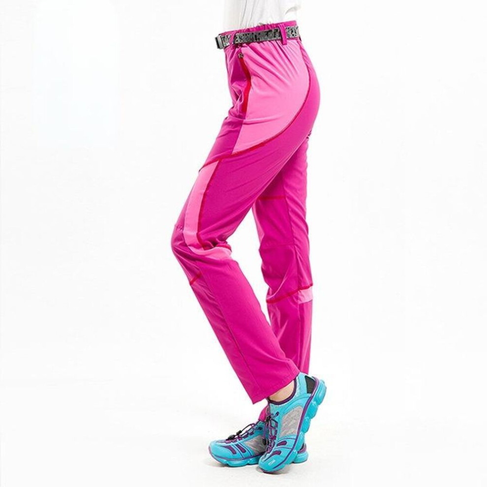 (pink, S) Women Climbing Trousers Ultrathin Breathable Wear Resistant Pants Outdoor Hiking Camping Fishing Trekking Quick Drying Trousers