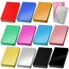 550 Pcs Metal Business Cards Engraving Aluminum Plates for Crafting Multipurpose Sheets 0.01 Inch Thick,Multicolor