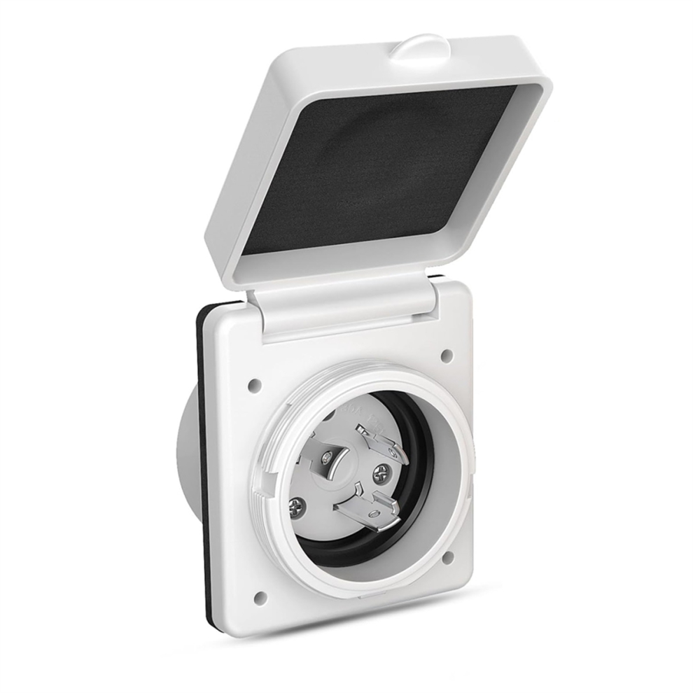 Prise de courant 30 A pour camping-car, verrouillable par rotation, prise de courant 125 V/250 V pour bateau, remorque, camping-car, abri de jardin