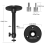 360 Degree Rotating Folding Wall Mount for Projector or Camera - Mini Ceiling Bracket with Screws 6