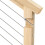 40 Pack Angle Beveled Protector Sleeves, Wood Post Stair Cable Railing 3/16, 30 Degree 6