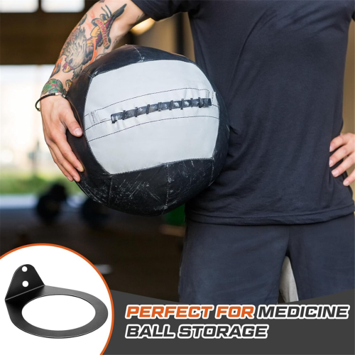 Medicine Ball Rack Wall Mount Storage Racks,8.9In Inside Diameter, 88 Lbs Mounted 2 Pack 2