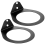 Medicine Ball Rack Wall Mount Storage Racks,8.9In Inside Diameter, 88 Lbs Mounted 2 Pack 2
