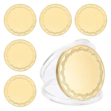moedas em branco para gravação, moedas de 40 mm em branco, gravação a laser, moedas de desafio personalizadas, disco de metal polido dourado