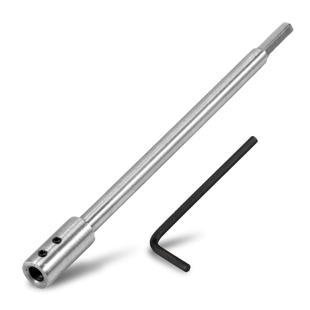 Forstner Bit Extension For 3/8Inch Round Shank, High-Carbon Steel Wood Spade Drill Extender 1Pcs 4852966795317