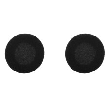 Oorbeschermers van schuimrubber voor hoofdtelefoon (zwart, 50 mm, verpakking van 2 stuks)