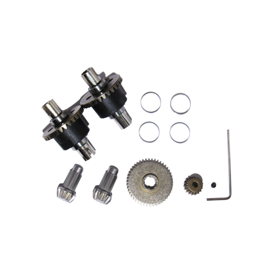 Metal Differential Upgrade Pinion Gears, Main Gear, Motor And Screw Set Part For 1:16 16101 16102 16103 Rc Car 4852966795904