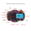 Otorcycle Modification Accessories Motorcycle Universal Instrument Waterproof LCD Digital Odometer Speedometer 1SET 5