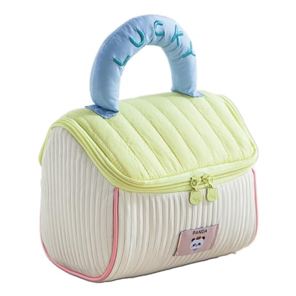 Typecat Cute Cosmetic Bag Large Capacity Portable Hand-Held Travel Classification Storage B