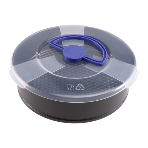 Springform Cake Tin, Round Non-Stick Pan with Lid and Removable Base