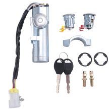 Interruttore di accensione per auto, set di serratura porta sinistra/destra con 2 chiavi per Navara D22 1997 1998-2003 2004 2005 2006 K9810-2S806