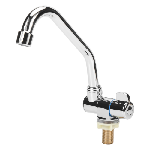 Foldable RV Faucet Rotating Single Handle Deck/Wall Mounted Kitchen Tap Copper Cold Water 1