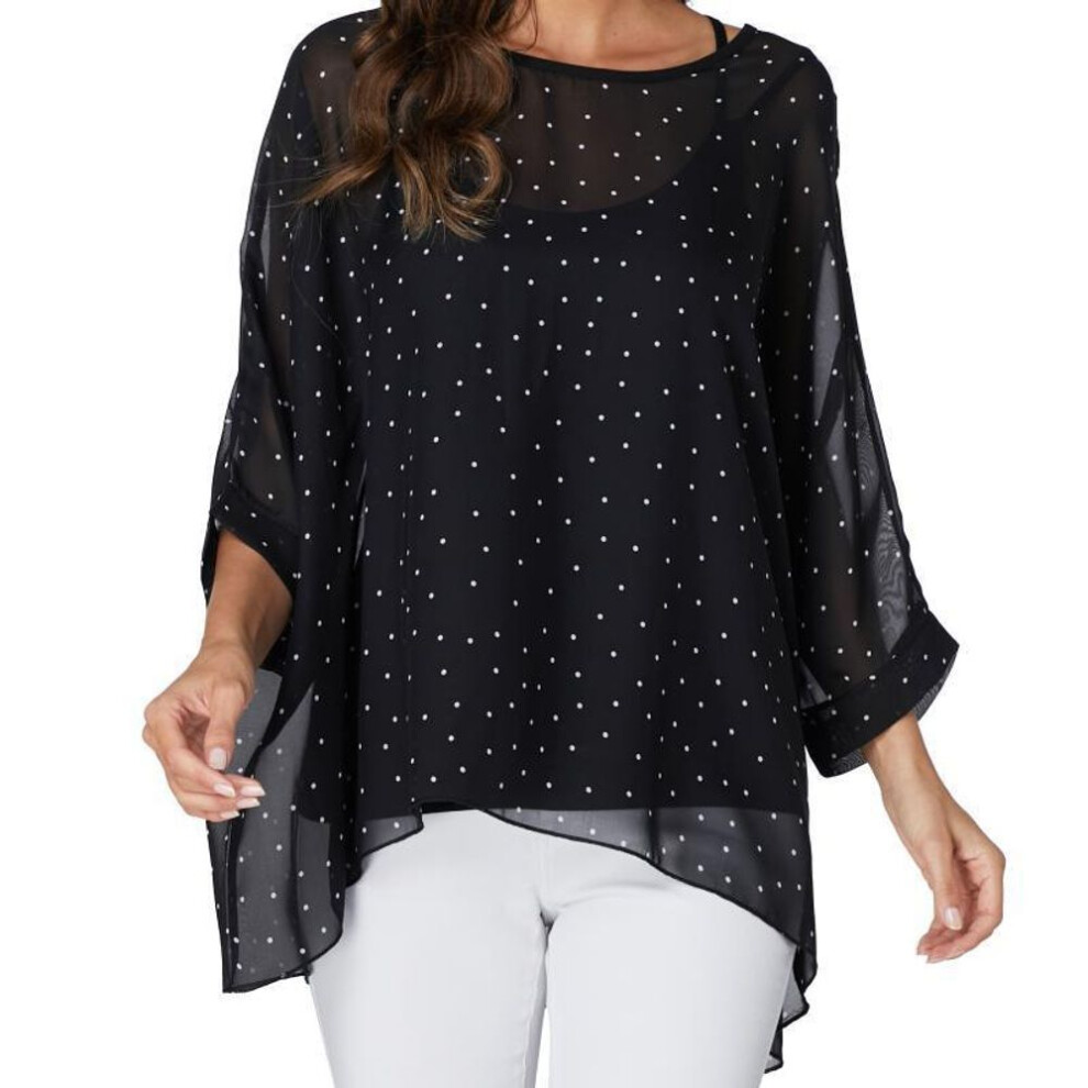 Plus Size Floral Chiffon Tunics Blouses For Women Batwing Summer Boho Shirts Beach Cover Ups