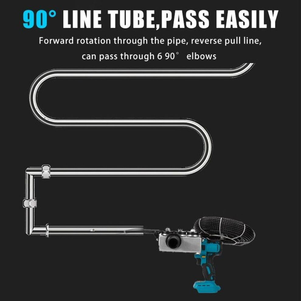 800nm Duct Cable Push Puller Tools Electric Puller Electrical Wire Threader Stringing Wire Machine For Makita 18v Battery