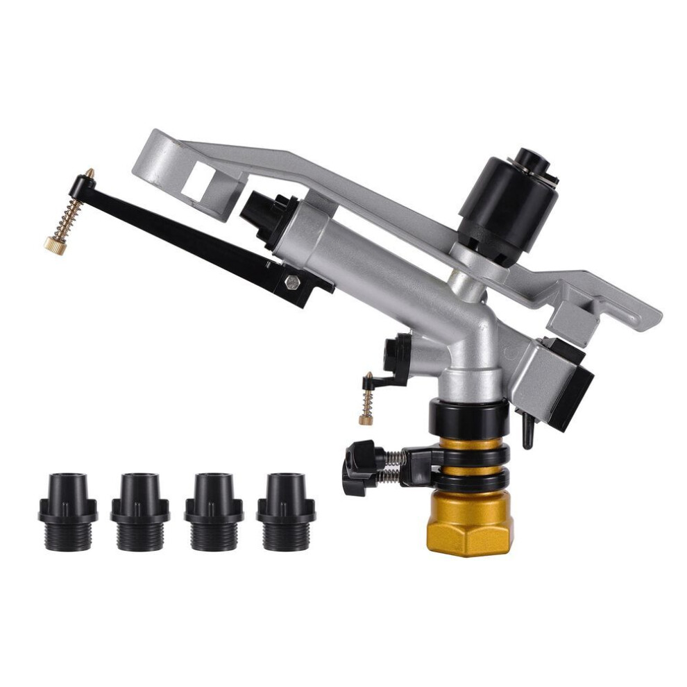 Long Spray Distance Sprinklers With 1.2" Female Thread Gun Garden Farm Agriculture Irrigation Watering Nozzles Rain Gun Gift 4 Nozzle