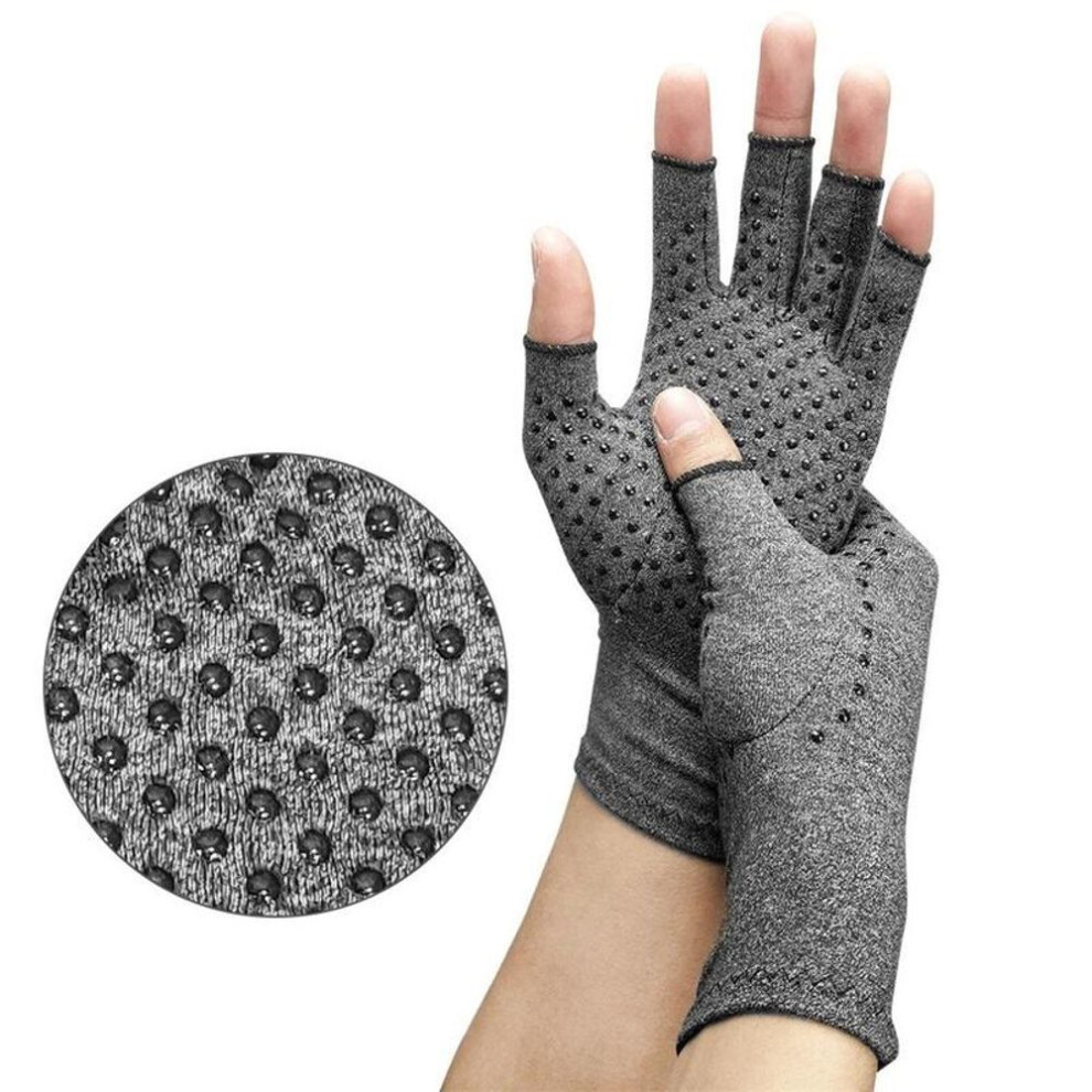 Grey (, S) Arthritis Compression Gloves For Rheumatoid Osteoarthritis Raynaud's Pain Relief