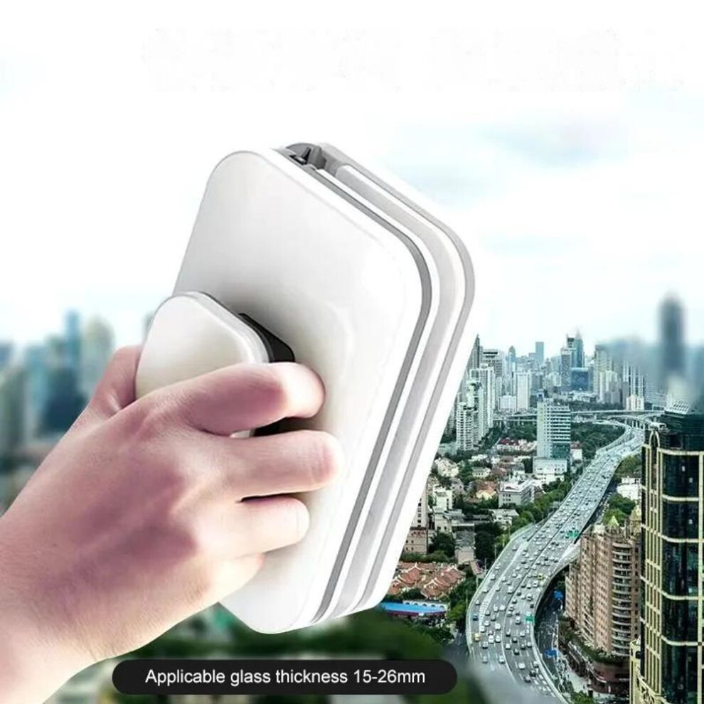(as the picture, 15-26mm) New Glass Wiper Wash Magnetic Window Double Sided Cleaning Brush Household Magnetic Brush For Washing Windows Home Cleaning Tool